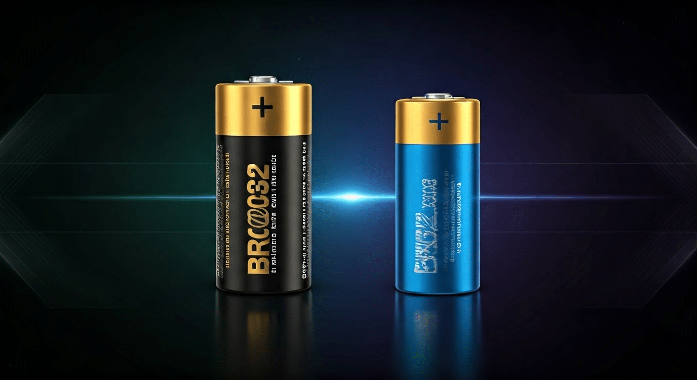 Ilustración de pilas BR2032 y CR2032.