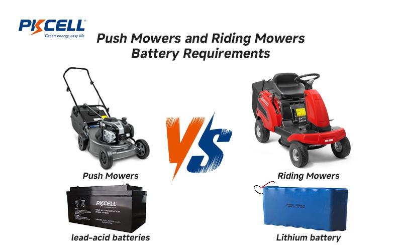 Push Mowers vs. Riding Mowers: Battery Requirements