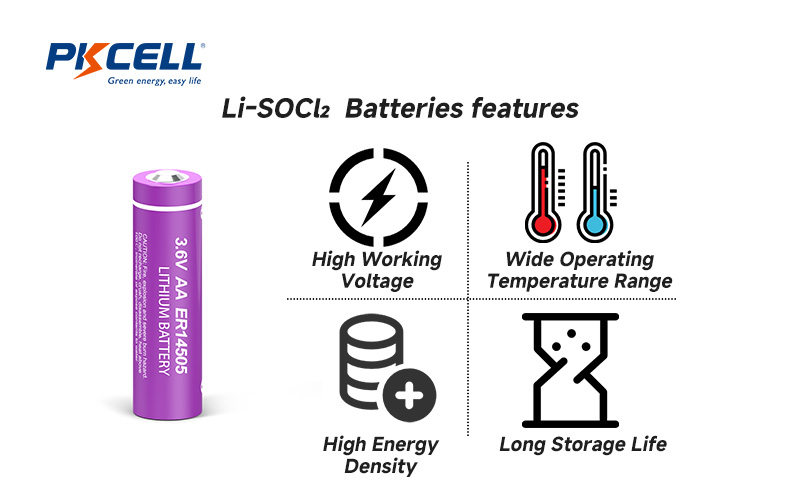 lisocl2 battery features